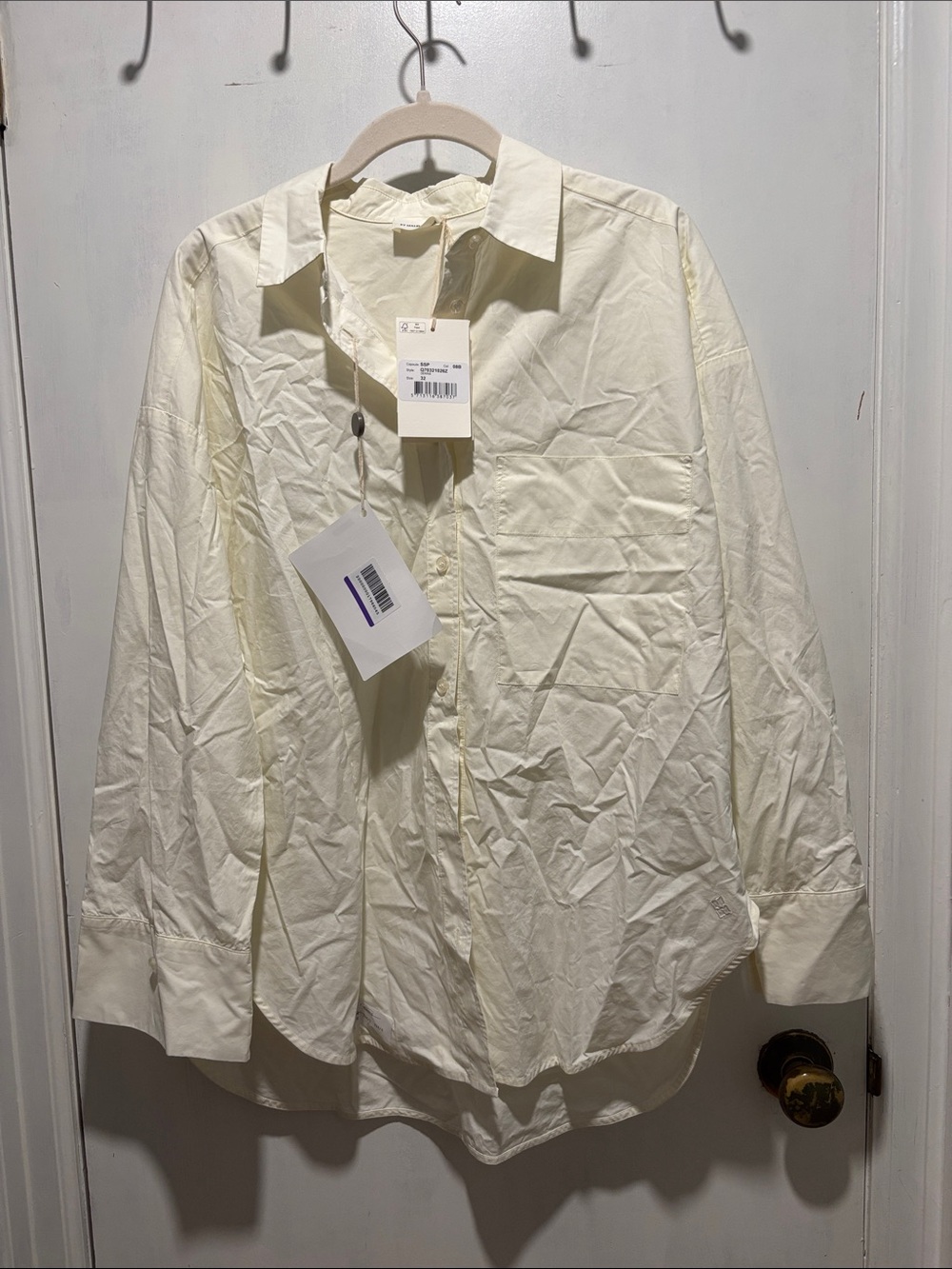 New NWT BY MALENE BIRGER Derris button down blouse top size FR 32 US small
